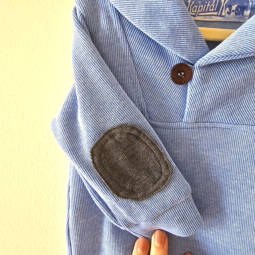 Kapital K Shawl Collar Baby Coverall 6-9 mos